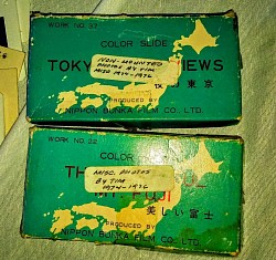 Boxes of slides
