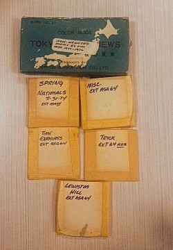 Boxes of slides